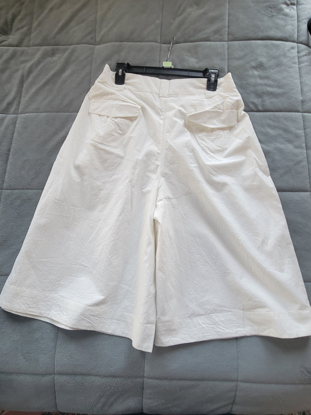Free People White Wide-Leg Culotte Shorts - Picture 4 of 6